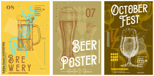 Beer tap. Vintage vector engraving illustration for web, poster, invitation to beer party.