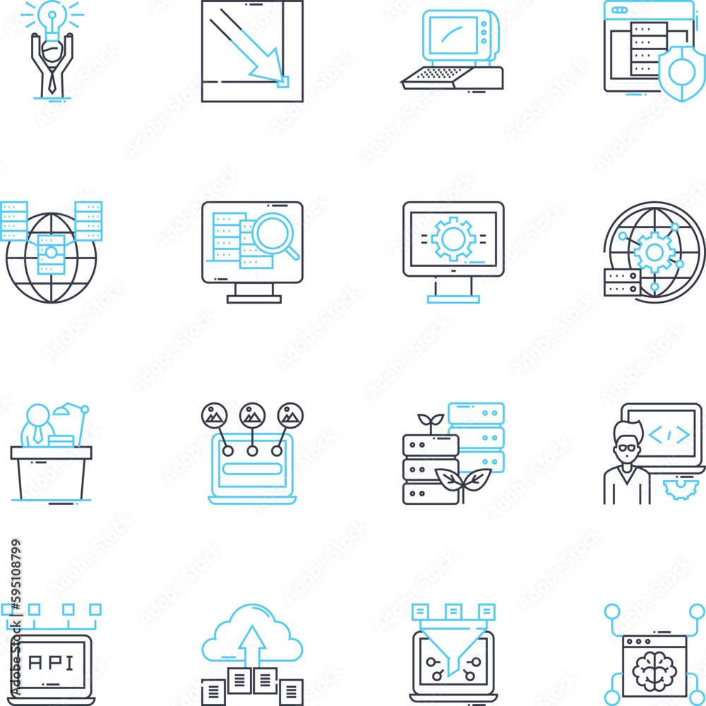 Industry insights linear icons set. Trends, Data, Analytics, Performance, Metrics, Innovation, Strategy line vector and concept signs. Competition,Opportunity,Evolution outline illustrations Industry insights linear icons set. Trends, Data, Analytics, Performance, Metrics, Innovation, Strategy line vector and concept signs. Competition,Opportunity,Evolution outline illustrations