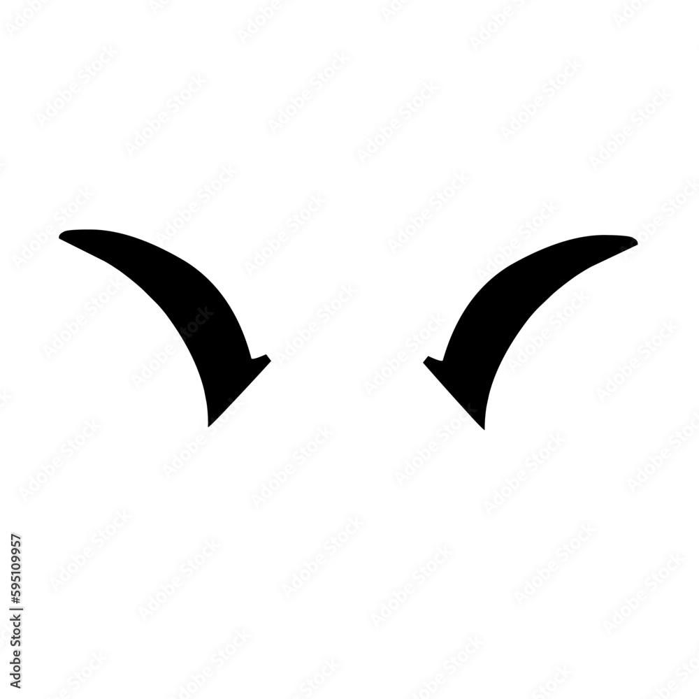 Silhouette Devil Horns Silhouette Devil Horns