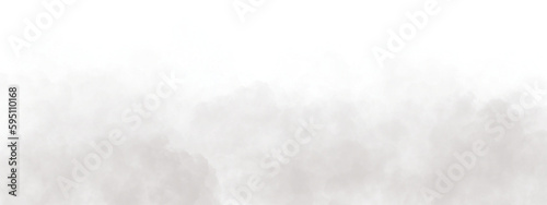 Realistic white cloud or smoke. White fog or smoke on transparent background. PNG image 
