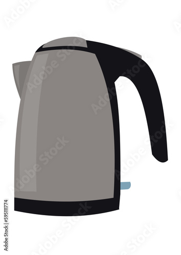 electric kettle isolated on white