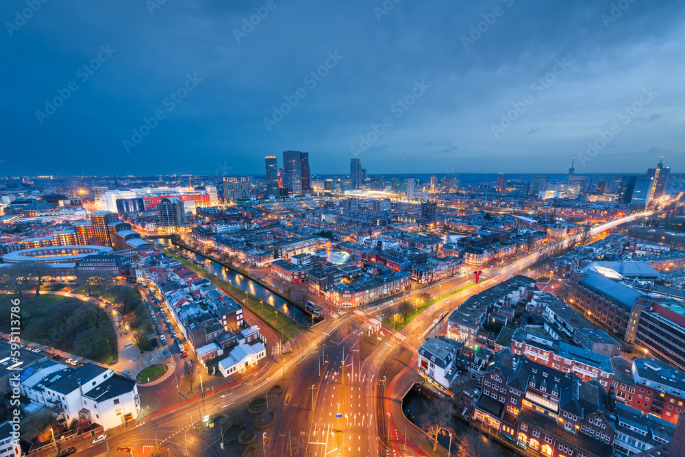 The Hague, Netherlands Skyline