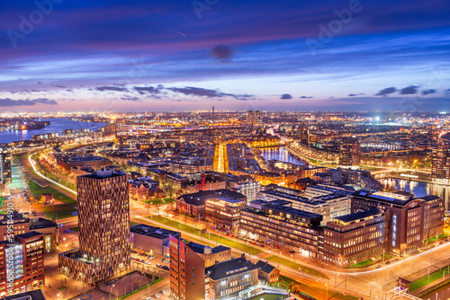 Rotterdam, Netherlands Cityscape Towards the Borough of Delfshaven © SeanPavonePhoto