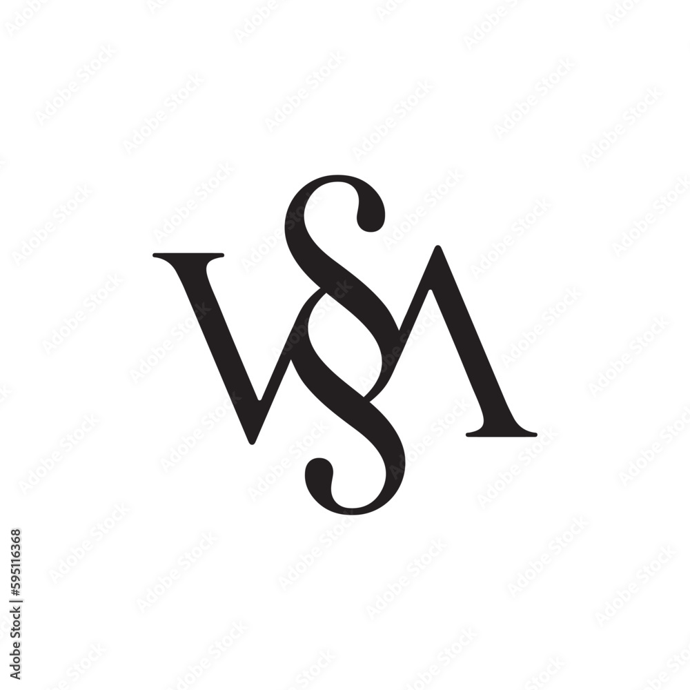 Jewelry Logo, VSA Logo, V Logo, S logo, A logo, Monogram Jewelry Logo, VSA Logo, V Logo, S logo, A logo, Monogram