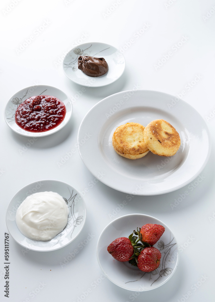 cheesecakes with sour cream jam and chocolate cheesecakes with sour cream jam and chocolate