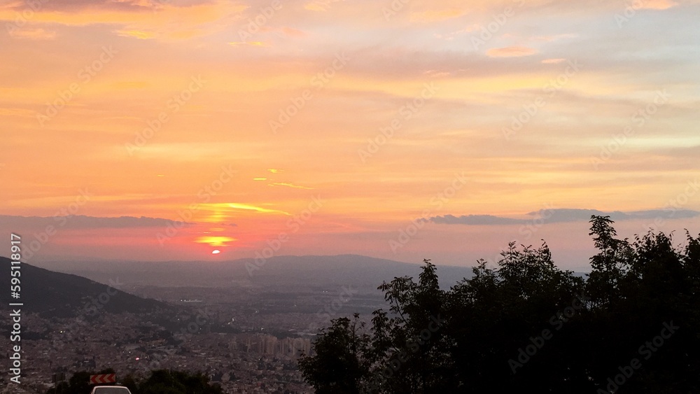 custom made wallpaper toronto digitalsunset in the mountains