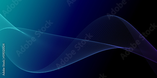 abstract blue wave background © Aleksandar