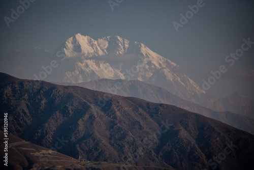 Beautiful scenery of Hunza Valley along Karakoram Highway, Gilgit Baltistan, Pakistan photo