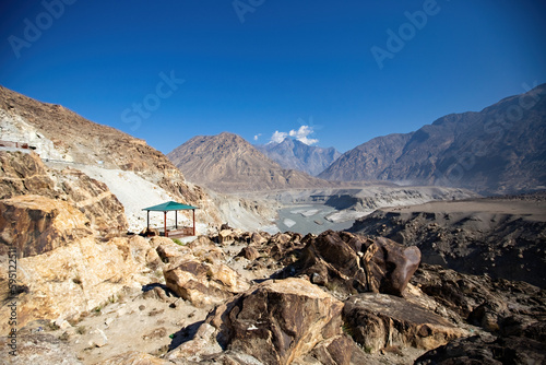 Junction point of three mountain ranges in Pakistan: Himalayas, Hindu Kush and Karakoram
