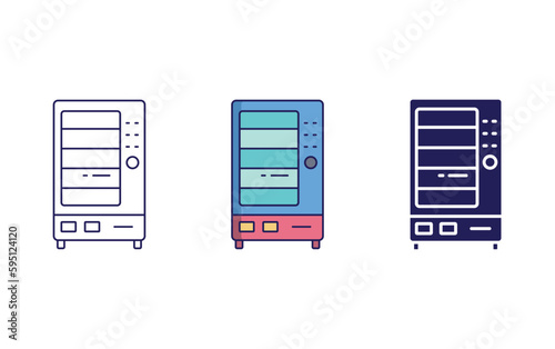 Vending Machine vector icon