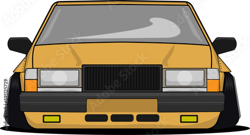 Valokuva Wide stance drift car