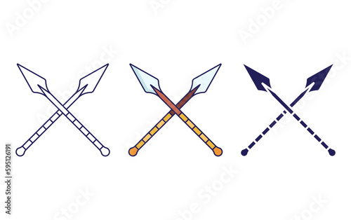 Spears vector icon