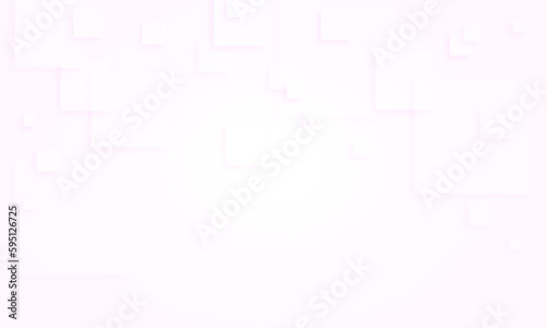 White and transparent squares with shadows on a white background, light pink hue. High resolution full frame abstract background with copy space.