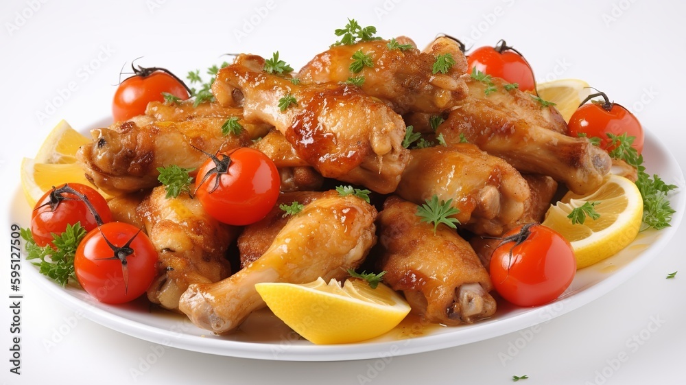 Platter of Honey Mustard Chicken Wings Platter of Honey Mustard Chicken Wings