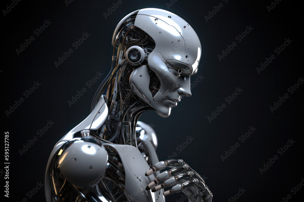 Naklejka premium Unlock the Potential of AI Robots AI generated