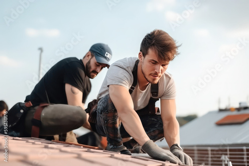 The Importance of Hiring a Professional Roofer for Your Home AI Generated © Djomas