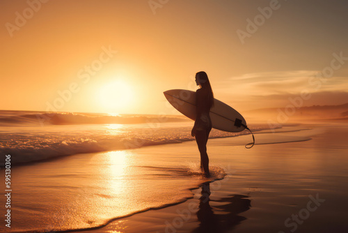 Inspiring Women in Surfing: Breaking Barriers, Making Waves AI Generated