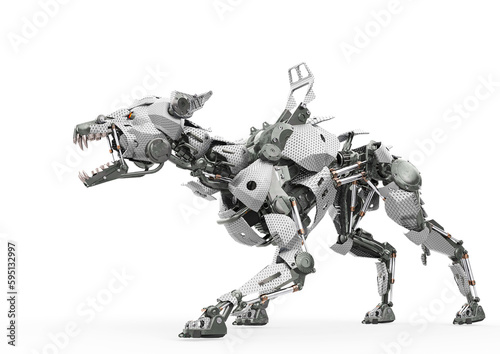 cyber dog is ready to attack