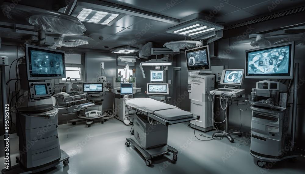 In advanced operating room. Generative AI