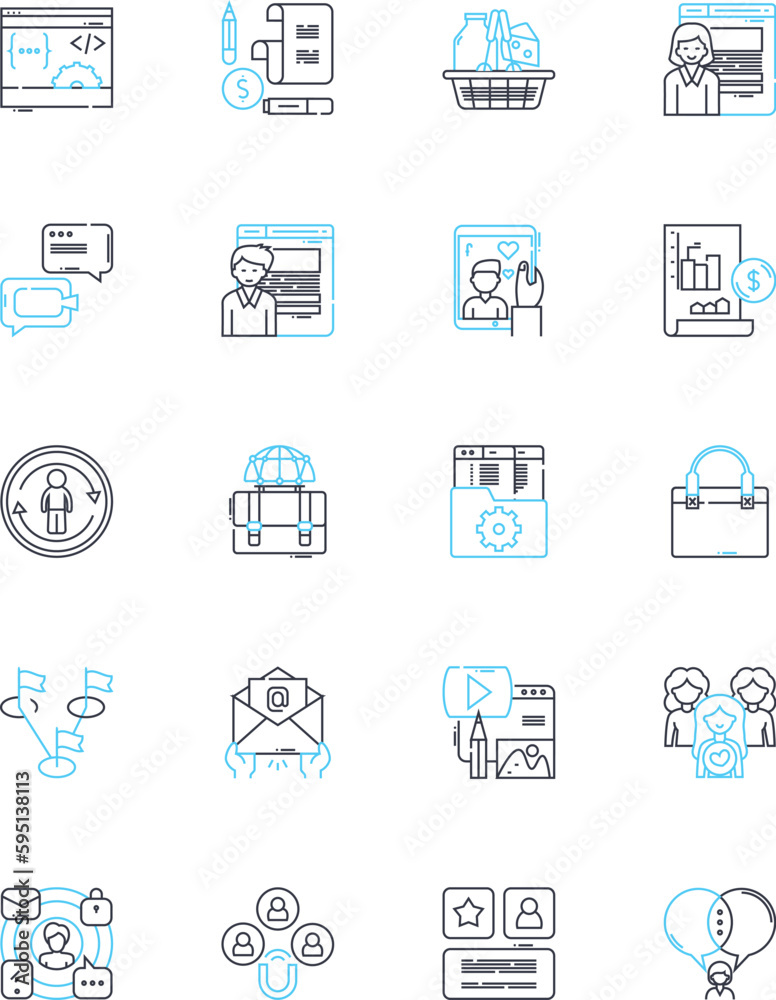 Non-paid traffic linear icons set. Organic, SEO, Social, Referral, Viral, Natural, Free line vector and concept signs. Word-of-mouth,Sharing,Unpaid outline illustrations Non-paid traffic linear icons set. Organic, SEO, Social, Referral, Viral, Natural, Free line vector and concept signs. Word-of-mouth,Sharing,Unpaid outline illustrations