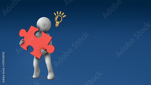 解決策を表す鍵を表す抽象的なコンセプト。