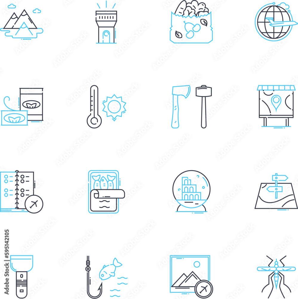 Virtual applications linear icons set. Simulation, Emulation, Digital, Online, Synthetic, Augmented, Immersive line vector and concept signs. Remote,Cloud-based,Interactive outline illustrations