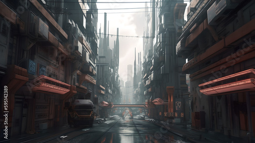 Cyberpunk street