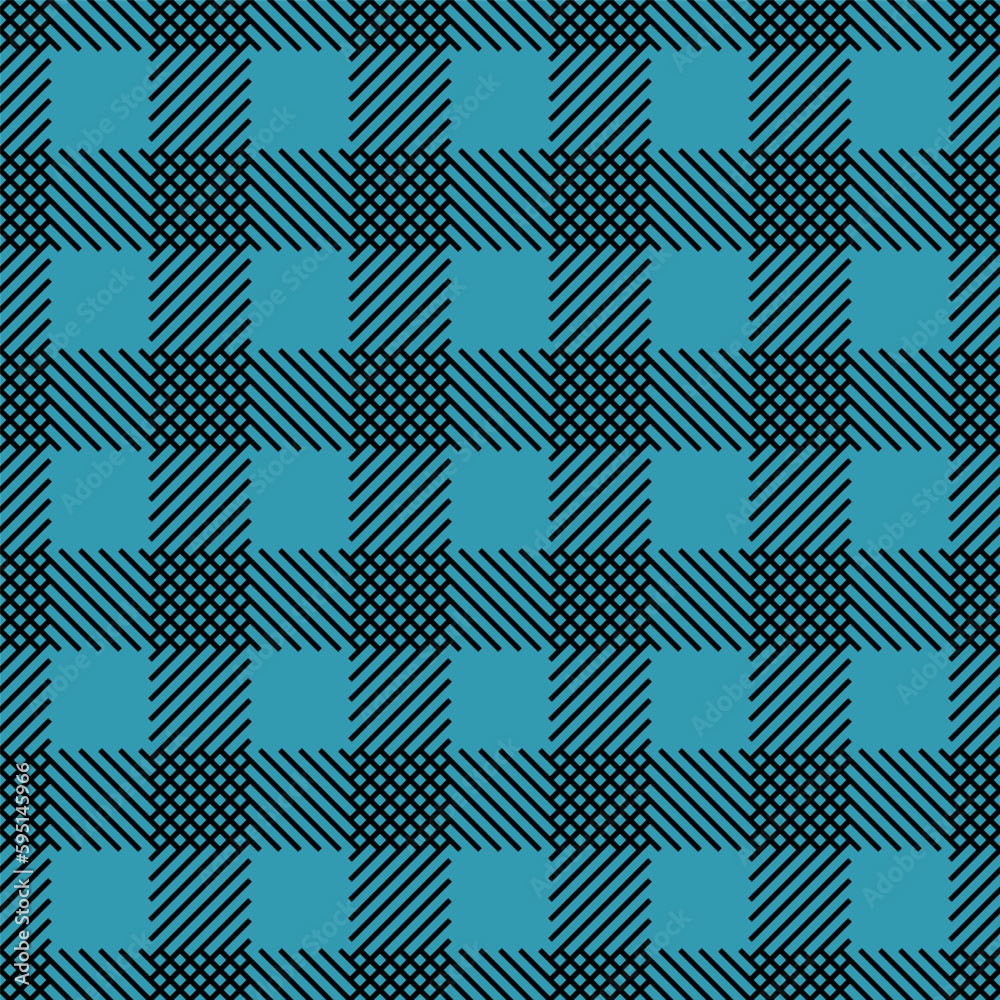 Vector. Pattern in a cage. Tartan blanket. Scottish pattern in beige, turquoise and orange plaid. Traditional checkered background for tablecloth, dress, skirt, napkin or other textile, Easter design.