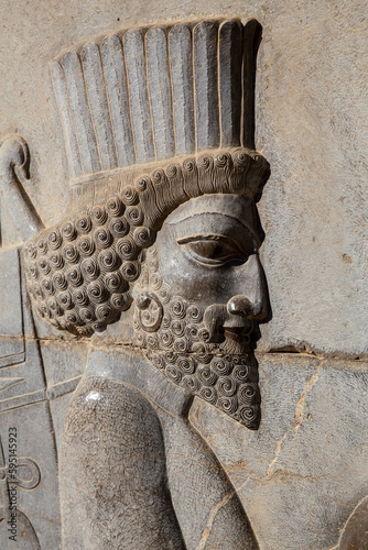 Persian Soldier Bas-relief on Eastern Stairway of Apadana, Persepolis