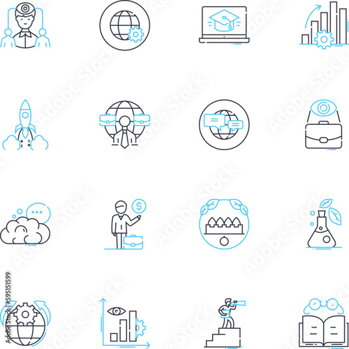 Cyber cash linear icons set. Cryptocurrency, Blockchain, Digital, Virtual, Wallet, Decentralized, Peer-to-peer line vector and concept signs. Secure,Encryption,Bitcoin outline illustrations