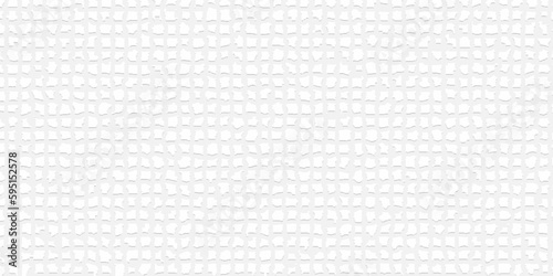 Abstract background with squares Natural White paper texture and stone marble mosaic. Terrazzo flooring vector white seamless pattern. Abstract white stone wall background, Mosaic cracked texture.