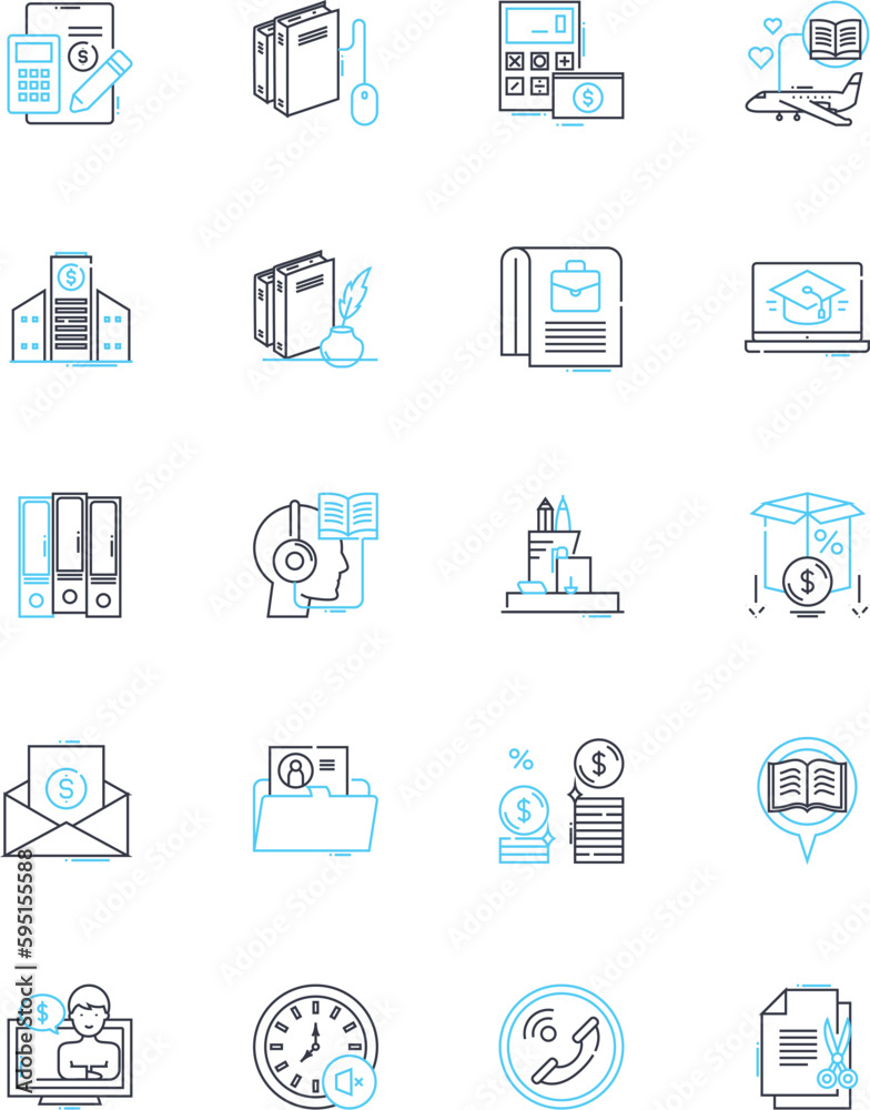 Content writing linear icons set. Copywriting, Blogging, Editing, Proofreading, Content marketing, Brand voice, SEO line vector and concept signs. Headlines,Research,Keywords outline illustrations Content writing linear icons set. Copywriting, Blogging, Editing, Proofreading, Content marketing, Brand voice, SEO line vector and concept signs. Headlines,Research,Keywords outline illustrations
