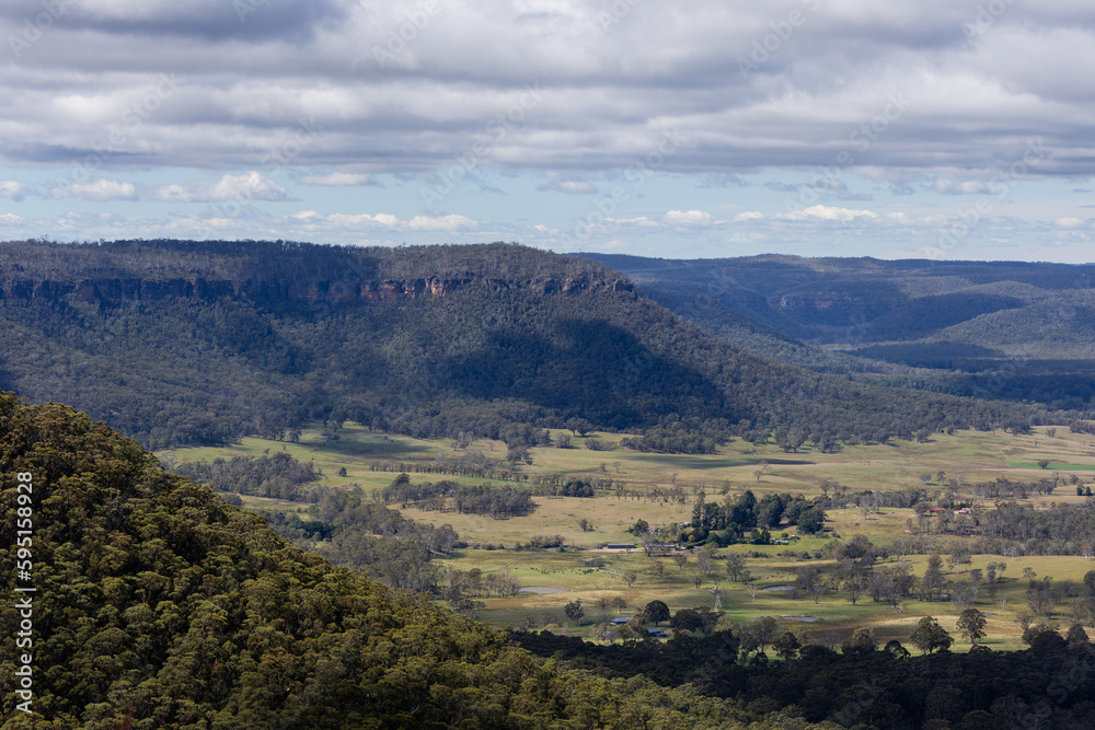 Beautiful valley view of Blue Mountains, NSW, Australia.