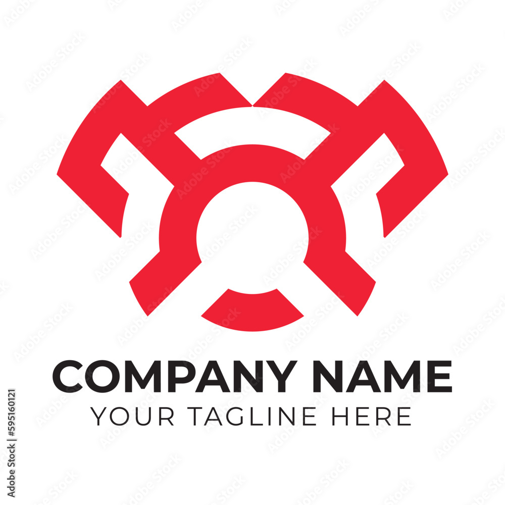 Corporate modern creative abstract monogram logo design for your business Corporate modern creative abstract monogram logo design for your business