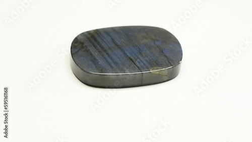 Lbaradorite from Madagascar cabochon cut gemstone