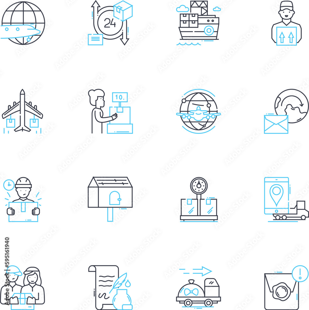 Digital optimization linear icons set. Analytics, Conversion, Engagement, Traffic, Testing, Ranking, SEO line vector and concept signs. Performance,Content,Marketing outline illustrations