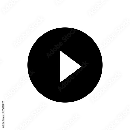 Video player icon trendy style illustration on white background..eps