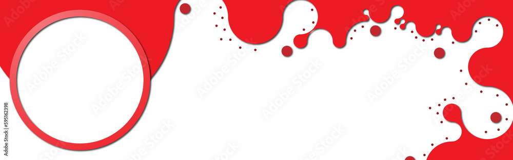 Red banner template for web cover or to showcase various topics. Red banner template for web cover or to showcase various topics.