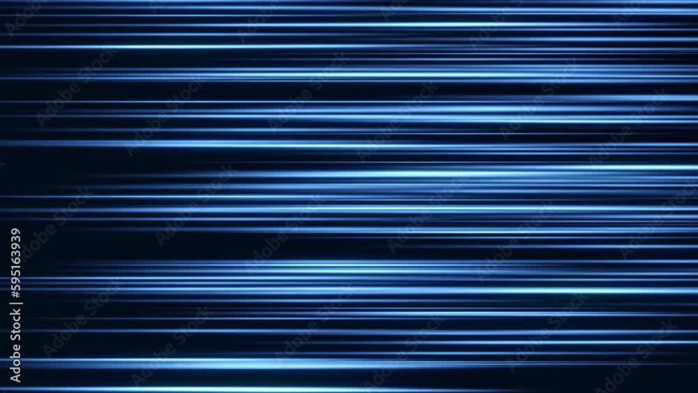 Blue Horizontal Fast Lines Animation - Loop Abstract Background Blue Horizontal Fast Lines Animation - Loop Abstract Background