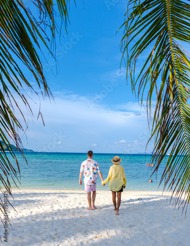 Koh Lipe Island Thailand, tropical Island with a blue ocean and white soft sand