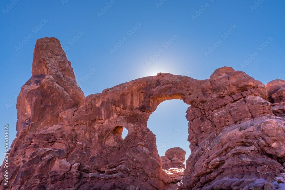 Turret Arch, Windows Section, Arches National Park, Moab, Utah.