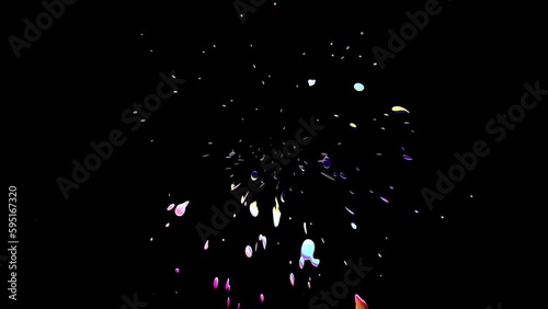 abstract colorful liquid glass