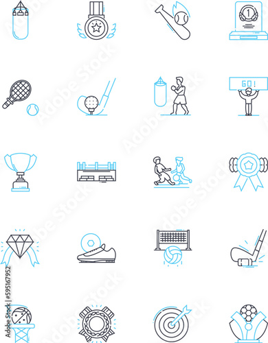 Guidance Supervision linear icons set. Coaching, Mentorship, Direction, Leadership, Support, Management, Control line vector and concept signs. Oversight,Guidance,Evaluation outline illustrations
