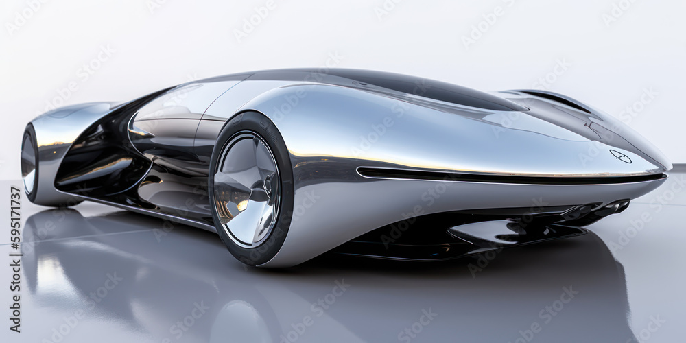 Fantastic car of the future. AI generation