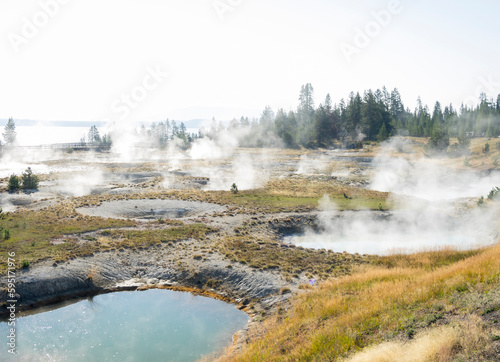 Wyoming, Yellowstone National Park. West Thumb Geyser Basin