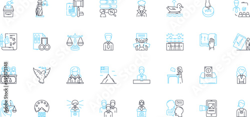 Love passion linear icons set. Intensity, Devotion, Adoration, Ecstasy, Infatuation, Romance, Fascination line vector and concept signs. Connection,Rapture,Euphoria outline illustrations