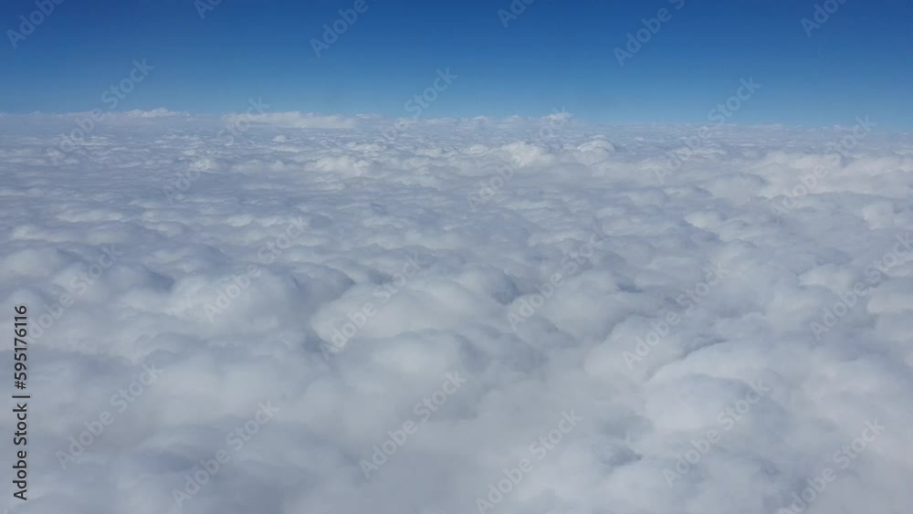 Flight over the clouds Flight over the clouds