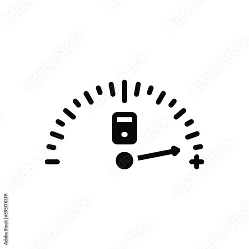 Black solid icon for maximum 