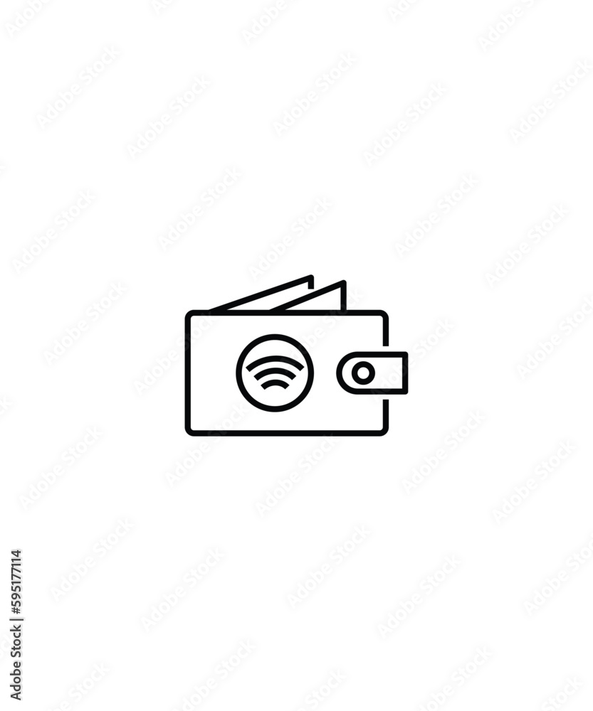 wallet icon, vector best line icon. wallet icon, vector best line icon.