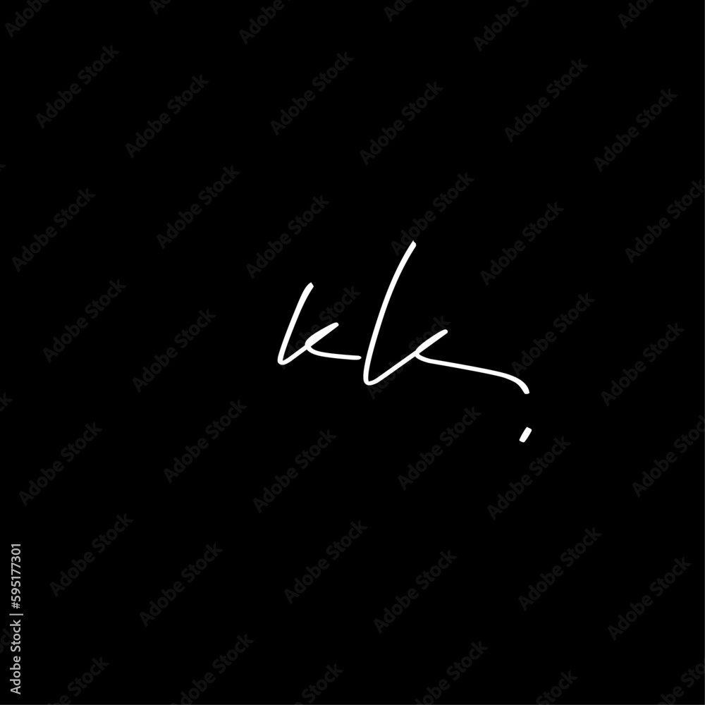 kk Initial Handwriting Signature Logo Vector kk Initial Handwriting Signature Logo Vector